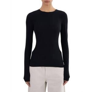 NEW LAMARQUE medora long sleeve top in black